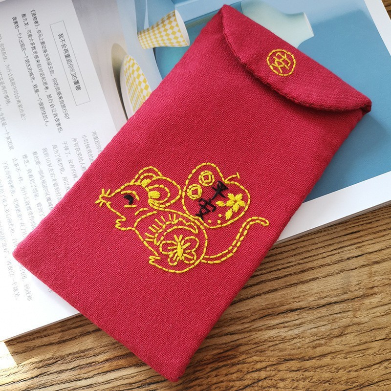 Nuevo bordado hecho a mano DIY bolsa de teléfono móvil de estilo europeo tridimensional bordado material de la tela paquete kit principiante