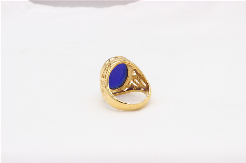 23g Weight Natural Stone Inlay Material Rings Classification 1 Piece Quantity Street Occasion Titanium Steel Material Color Block Pattern Men's Gender Inlay Design Retro Style Retro Color Block Titanium Steel Inlay Natural Stone Men's Rings 10