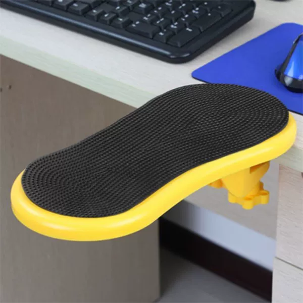 The table can be used to rotate the yellow rubber massage point cushion