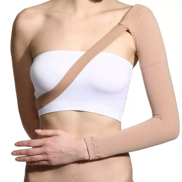 Upper Limb Elastic Sleeve Compression Arm Bandage Post-Surgery Care to Relieve Arm Swelling Elastic Elbow Brace