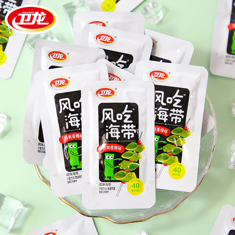 卫龙风吃海带独立小包装香辣味海带丝开袋即食下饭菜休闲零食小吃|undefined