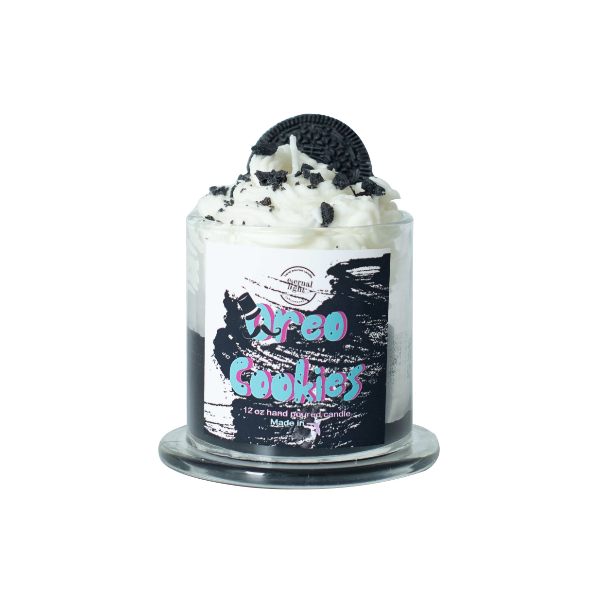 Hecho a mano helado fruta galletas postre aromaterapia vela regalo de los niños decoración del hogar