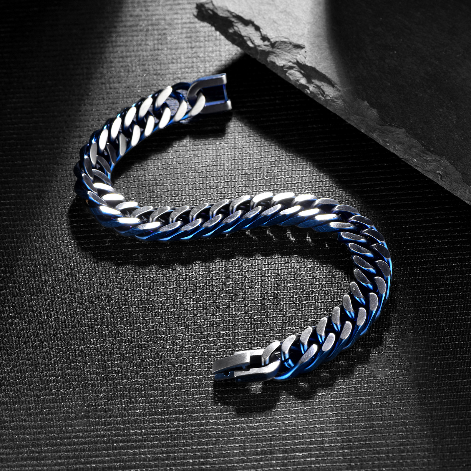 Men's Cuban Link Bracelet Stainless Steel Waterproof Jewellery_voghion.com