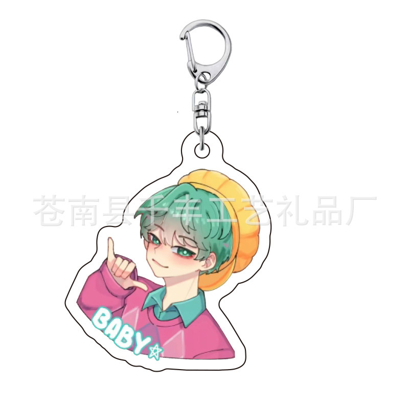 Kpop 韓流ハンティングウィッチグループ周辺キーホルダールミミラゾーイファンダブルサイドサンドイッチアクリルペンダント|undefined