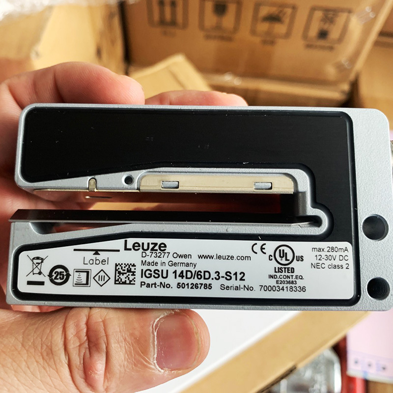 现货Leuze/劳易测IGSU 14D/6D.3-S12超声波槽型传感器标签识别