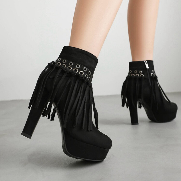 universal fashionable solid color high heels all-season heels