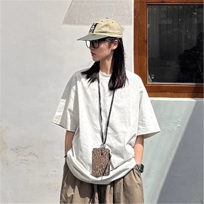 春夏日系复古纯色宽松褶皱水洗阔腿裤男女学生百搭抽绳弯刀裤轻薄|undefined