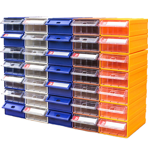 Thickened drawer-style component cabinet combination storage box material box plastic parts screw box tool box