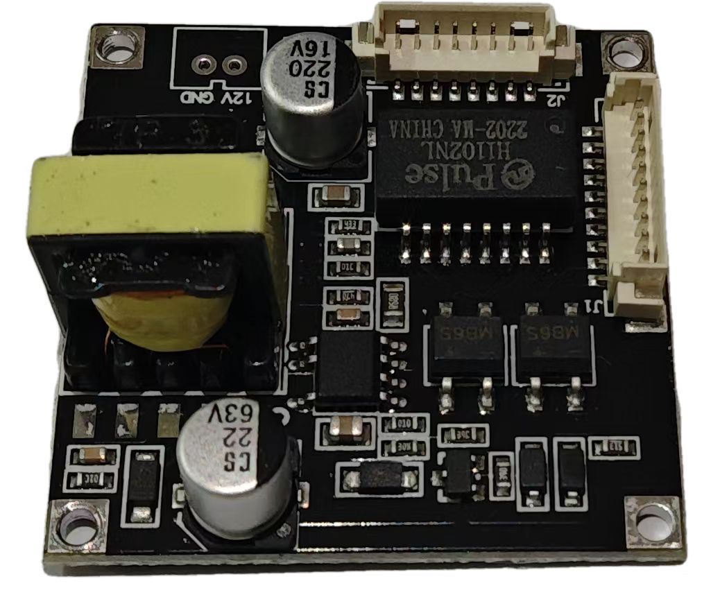 The national standard isolated POE module, Xiongmai Tianshitong Anjiajie 48v to 12v monitoring power supply module full figure