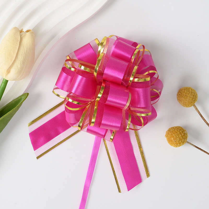 Comercio exterior transfronterizo 30 tamaño medio tinta de hilo de nieve pegada bordes de oro flores de flores de regalo decoración de flores de embalaje de flores de cinta de color dibujo de flores