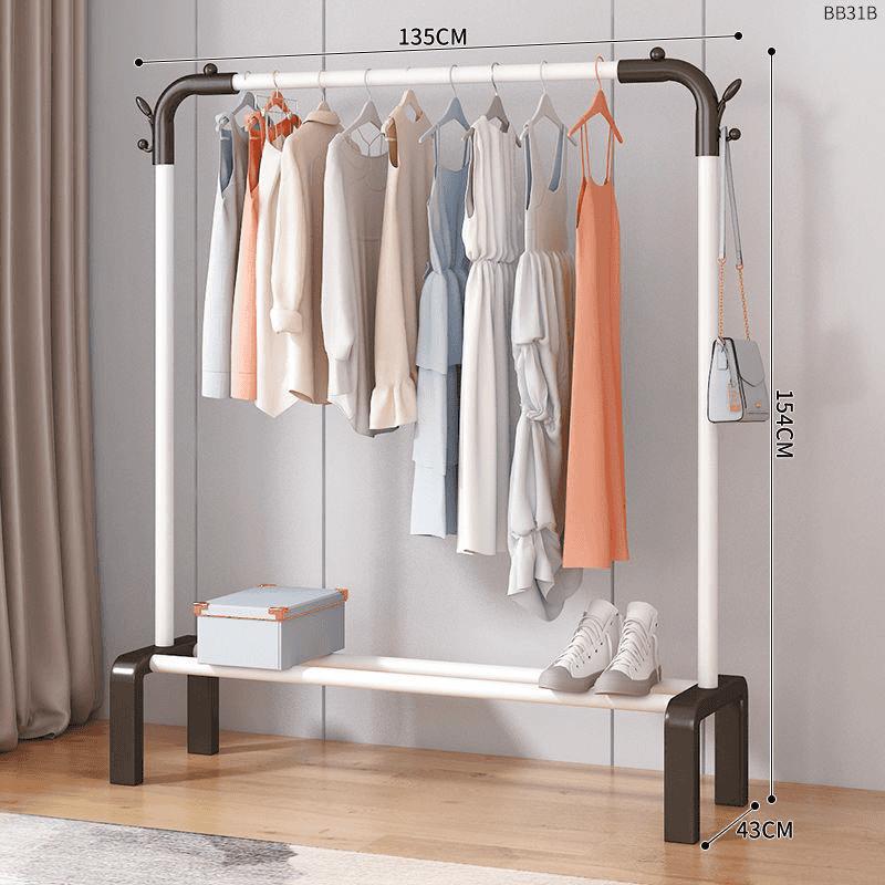 percha de ropa tipo piso para uso doméstico de alto grado colgar prendas de ropa rack varilla telescópica especial para balcón edredón