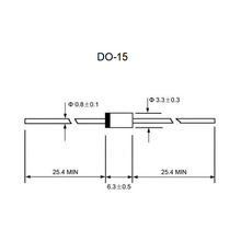 源头工厂 点火 触发高压二极管 双向放电管 K2400G DO-15 1A 220V