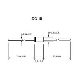 源头工厂 点火 触发高压二极管 双向放电管 K2500G DO-15 1A 240V