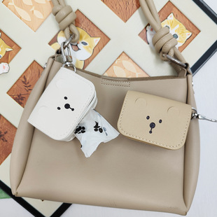 In-Stock Japanese and Korean Style Pet Poop Bags, Convenient and Hangable with Leash, Travel Pet Cleaning Poop Bags