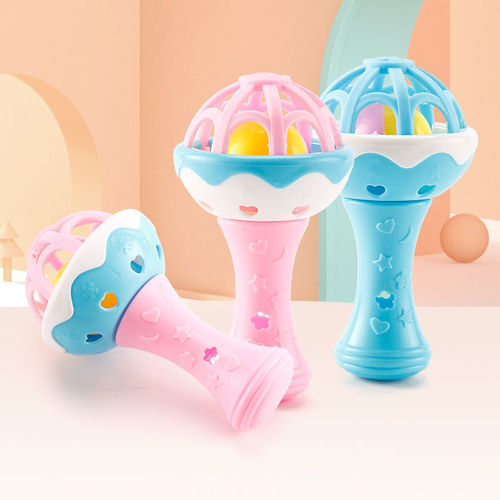Newborn Baby Toys Rattles for 0-1 Year Old Boys and Girls, suitable for 3-6-12 Months, Educational and Chewable Soft Teether