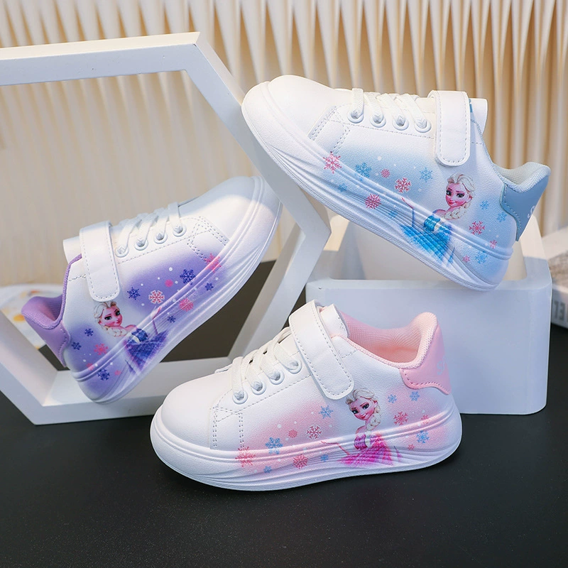 Детские повседневные низкие кроссовки весна-осень 2025, мультяшные, для мальчиков и девочек, плоские, спортивные, для школьников