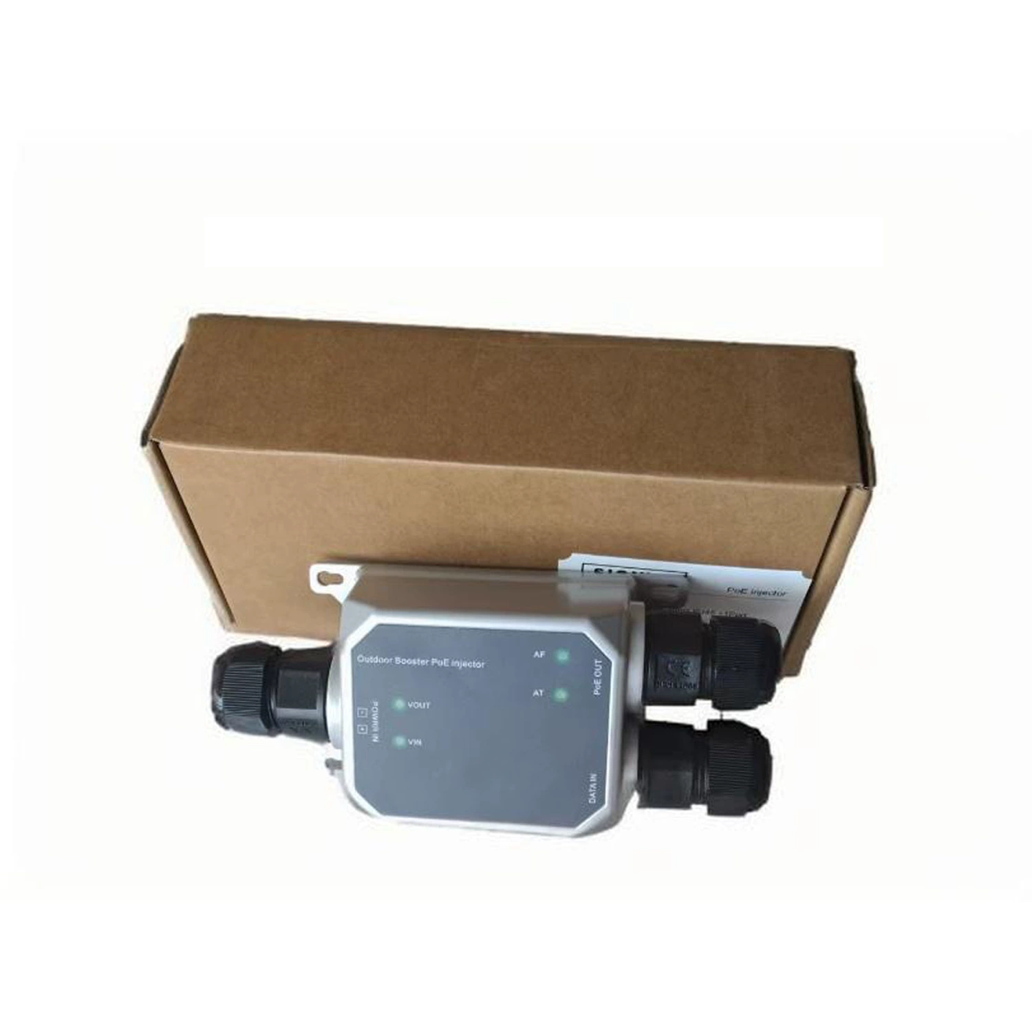 9–57 В постоянного тока в наружном инжекторе POE IP67, макс. 45 Вт, 6 кВ, ESD/перенапряжение