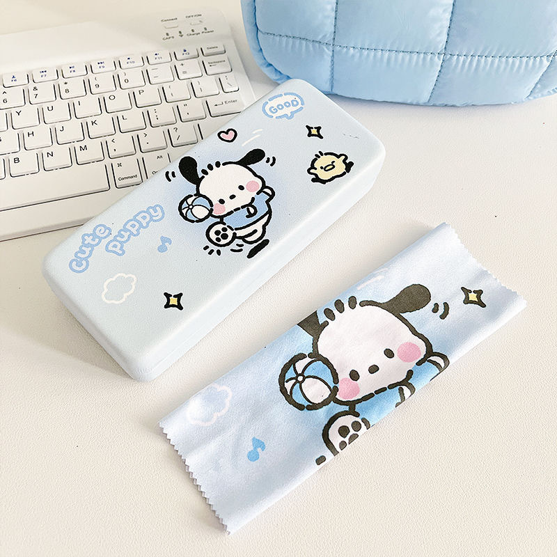 Japanese Style Cute Portable Glasses Case Cartoon Student Myopia Storage Box Children's New Glasses Case Optical Glasses Case
