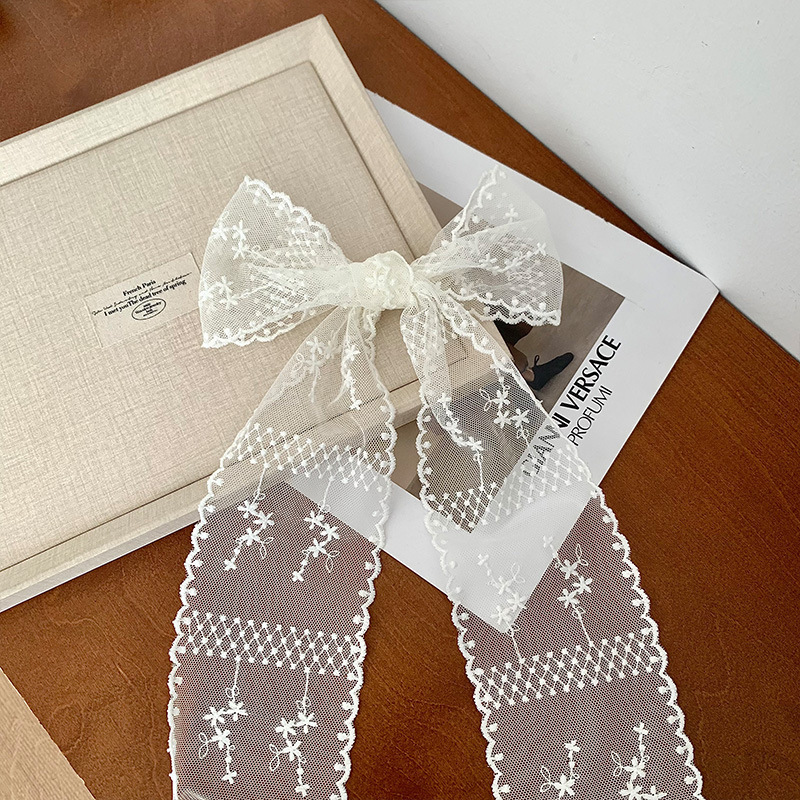 목 보호 리본 1#흰 꽃