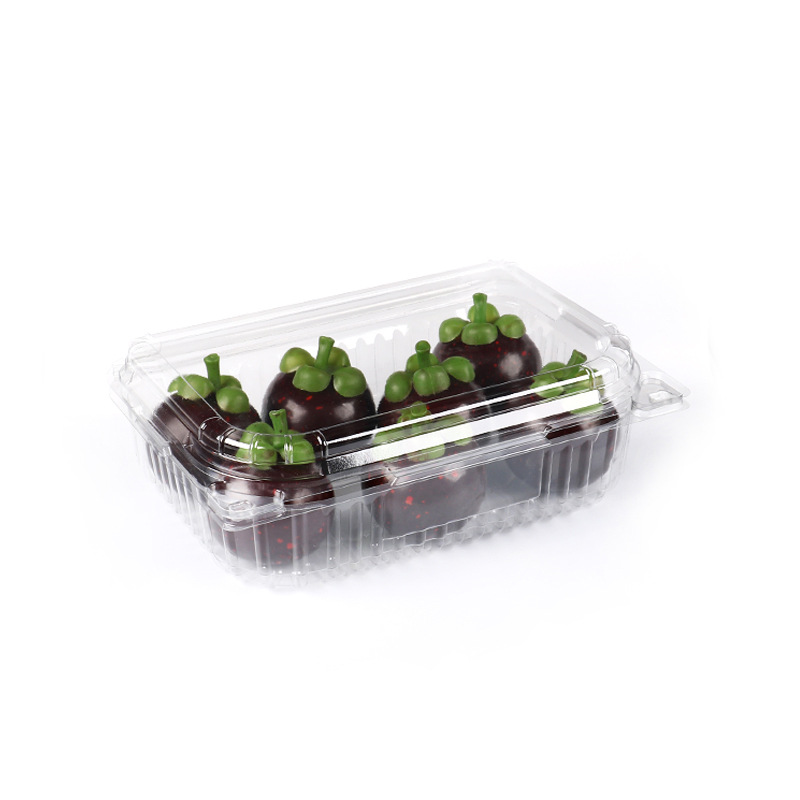 Caja de embalaje transparente desechable para frutas, caja de embalaje para fresas y arándanos, caja de plástico Hema para alimentos frescos de supermercado con tapa para frutas y verduras.