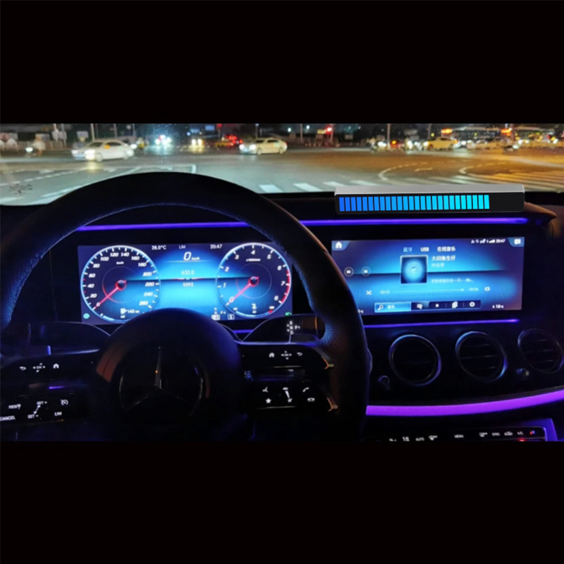 Coche controlado por voz ritmo música luz escritorio interior del coche RGB pickup atmósfera luz sonido Luz TV luz modificación image 2