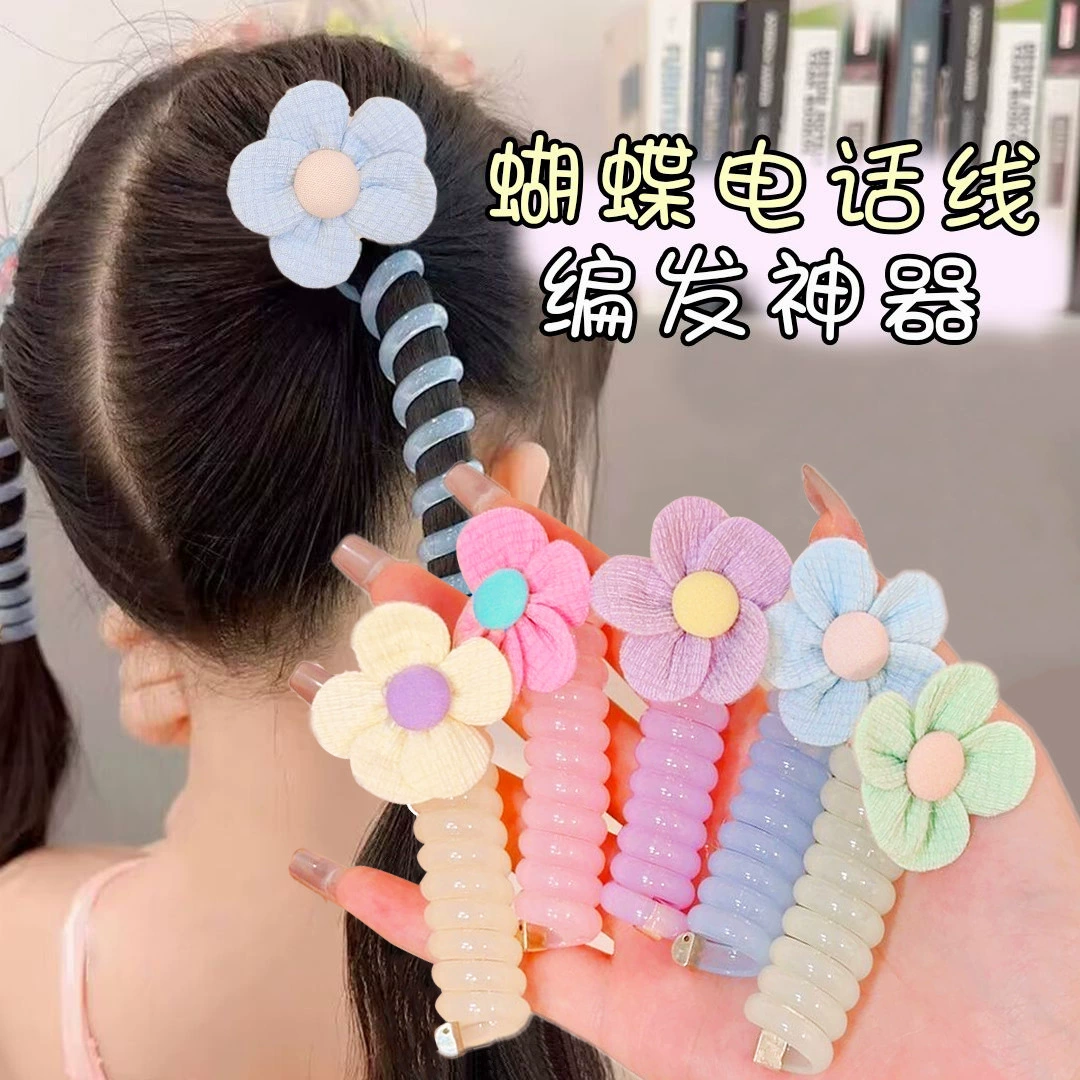 Durable telephone, hair tufts for braiding hair, high quality hair rope, children's hair accessory, Korean style