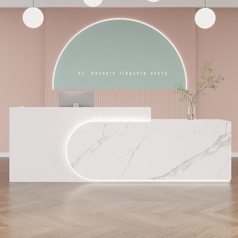 Beauty Salon Cashier Counter, Yoga Studio, Early Childhood Education Dance Training Class, Bar Counter, Clothing Store, Company Front Desk Reception Counter Table