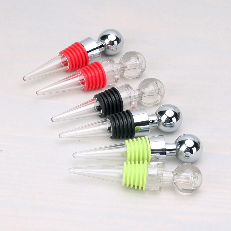 全透明PC红酒塞新颖环保鲜酒瓶盖创意密封彩色塞子家用促销现货批