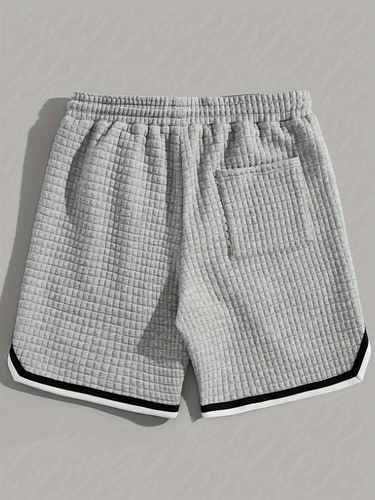Men's Loose Small Check Pattern Sport Fitness Shorts Korean Style Versatile Spring Spring New Arrival