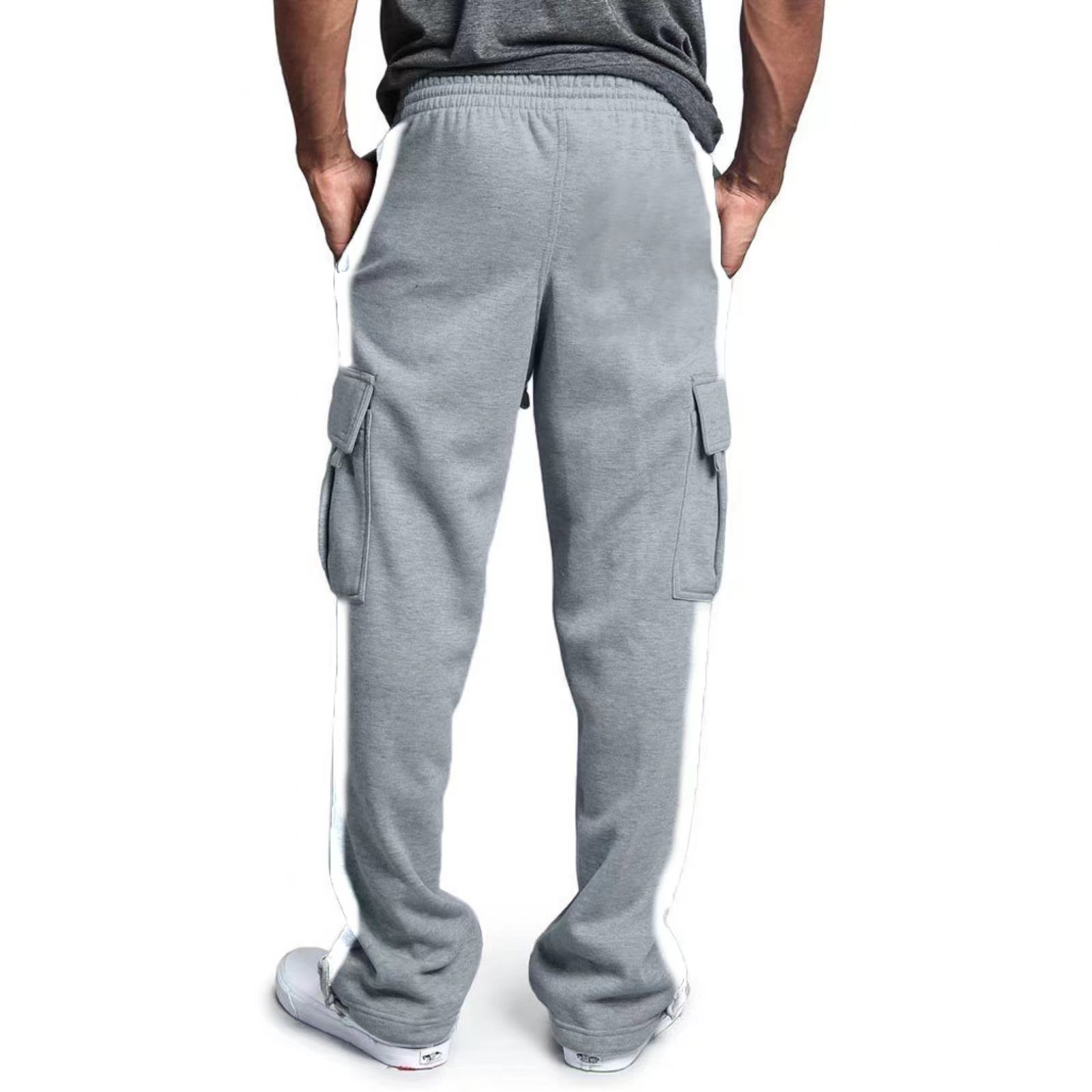 Herren Jogginghose Freizeithose Mit Vielen Taschen_voghion.com