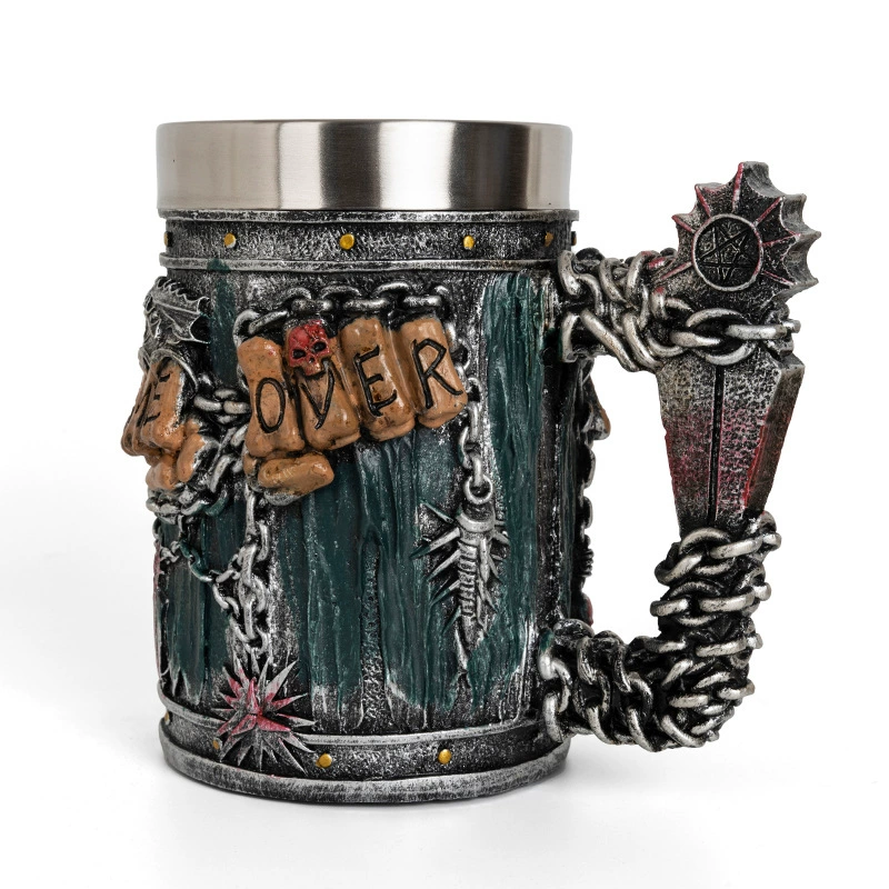 Креативный дубовый бокал для вина, нержавеющая сталь