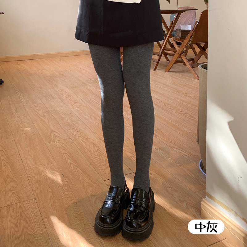 パンスト春と秋のレギンス縦縞フラットウエスト肥厚プラスベルベットヒップリフト薄い羊脂肪靴下ストッキング卸売|undefined