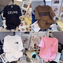 好卖新款大版宽松女装T恤半袖地摊货源 夏季女式短袖工厂直销外贸