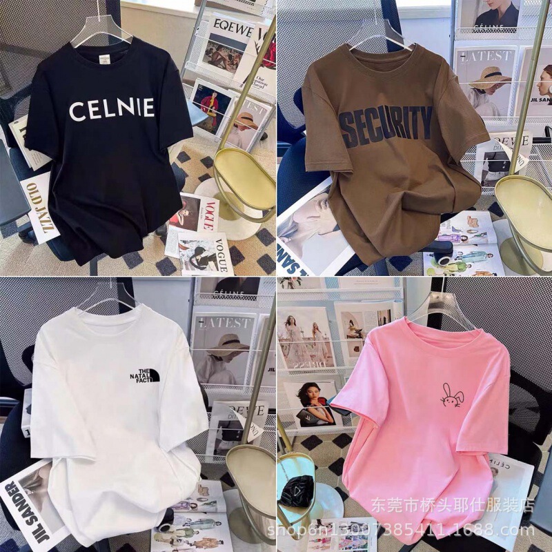 売れ筋の新しい大きいバージョンのルーズな女性用Tシャツ半袖ストリートストールサプライ夏の女性用半袖工場直販外国貿易|undefined