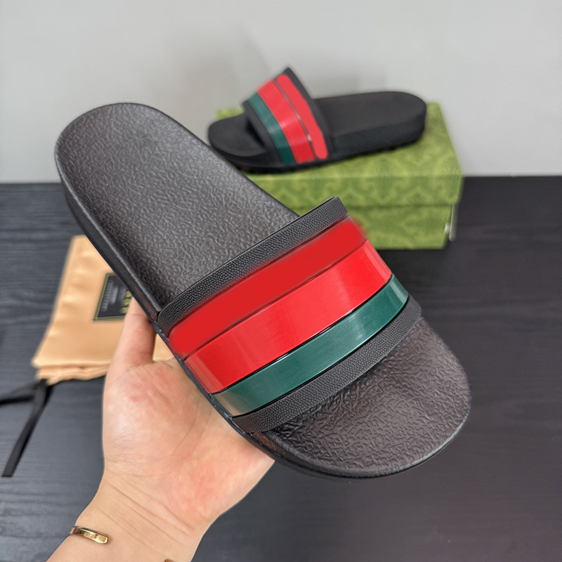 Thick-Soled Men's Rubber Slippers Cambodia Thailand Malaysia High-End g Letter Green and Red Striped Slip-Ons Thick-Soled Men's Rubber Slippers Cambodia Thailand Malaysia High-End g Letter Green and Red Striped Slip-Ons