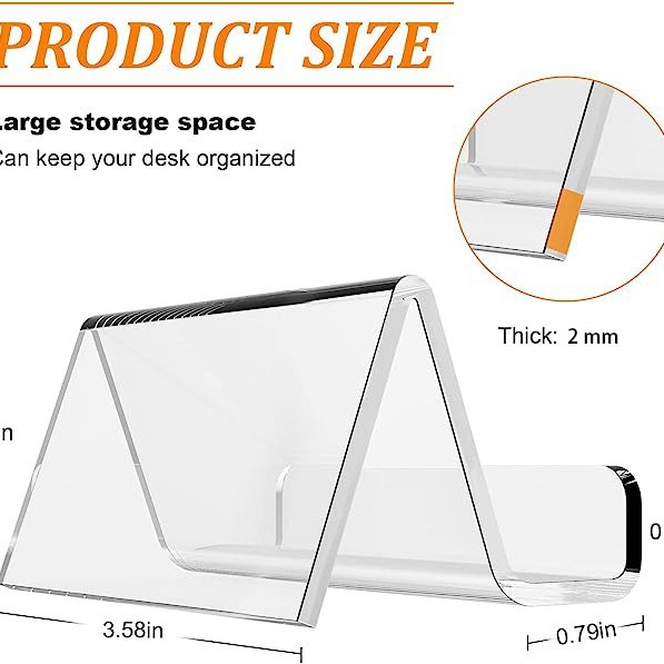现货跨境亚克力座位牌V型桌卡名片展示夹透明台卡用于手机平