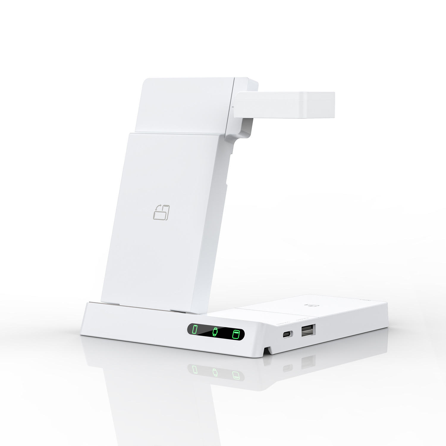 2024 nuevo cargador inalámbrico plegable tres en uno para Apple Samsung Huawei teléfono móvil universal multifunción