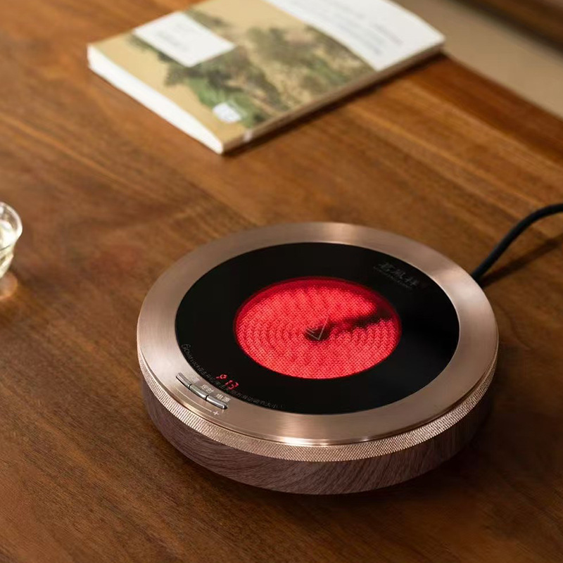 Mingfengxiang X5 Electric Ceramic Stove for Home Use, Small Tea Brewing Stove with Glass Pot Set, Intelligent Temperature-Adjusting Kettle