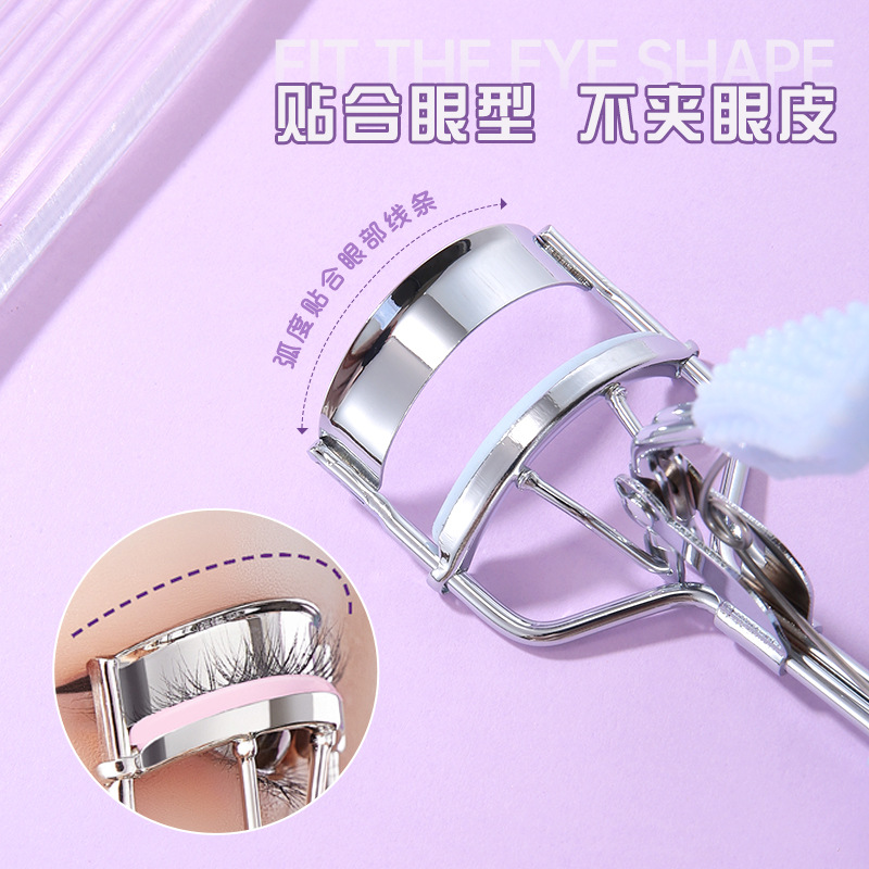 LMLTOP Sunflower Wide Angle Eyelash Clamp Beginner Eyelashes de acero inoxidable Curling Durable Cross-Border Exclusivo para VN