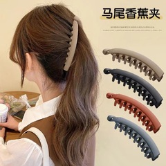 超顕髪量バナナクリップ高馬尾大ツイストクリップ女性髪クリップ後頭部縦クリップ髪飾り