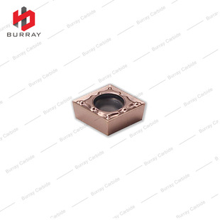 Cnc Lathe Metal Cutting Tool Ccmt09T304-Zf Bronze Pvd Specializes in Stainless Steel Finishing