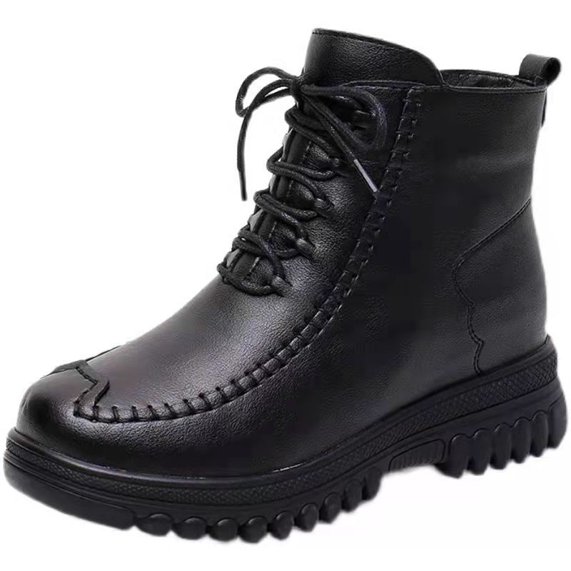 Winter boots, keep warm shoes, genuine leather