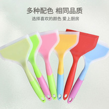 批发玉子烧硅胶铲半透明硅胶锅铲厨房工具炒菜铲子双色煎铲料理铲