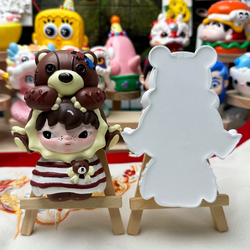 Labubu gypsum doll first generation second generation third generation labubu DIY graffiti peripheral clothes accessories plate