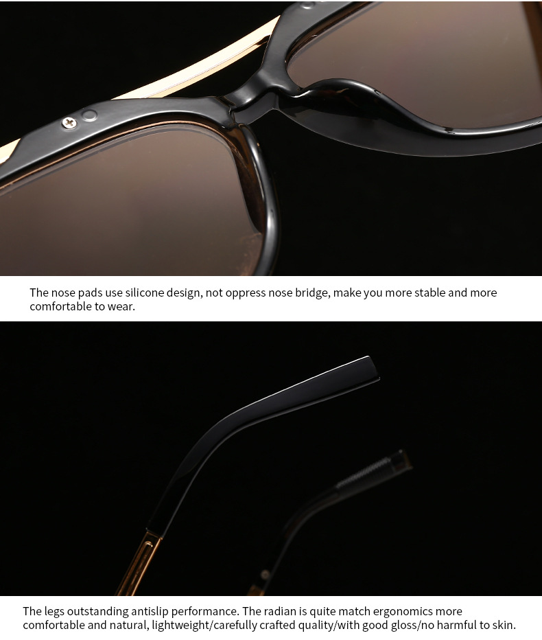 Commercio estero Esplosioni transfrontaliere Occhiali da sole Fotografia di strada europea e americana Ins Internet Modello rosso Occhiali da sole geometrici in metallo Donna LH16_voghion.com