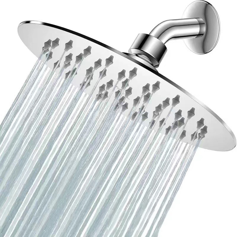 Comercio transfronterizo de 6 pulgadas boquilla de ducha de ducha presurizada boquilla de ducha galvanizada completa boquilla de ducha de ducha pequeña cabeza de ducha baño baño