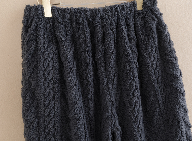 Plys fortykket vinterkåbe lang cardigan pyjamas mænd forår og efterår plys stor størrelse flannel hjemmetøj jakkesæt_voghion.com