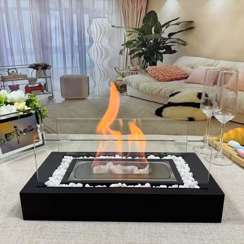 Cross-Border Alcohol Fireplace Desktop Real Flame Stove Accessories Alcohol Stove Manufacturer In-Stock Real Fire Rotating Flame