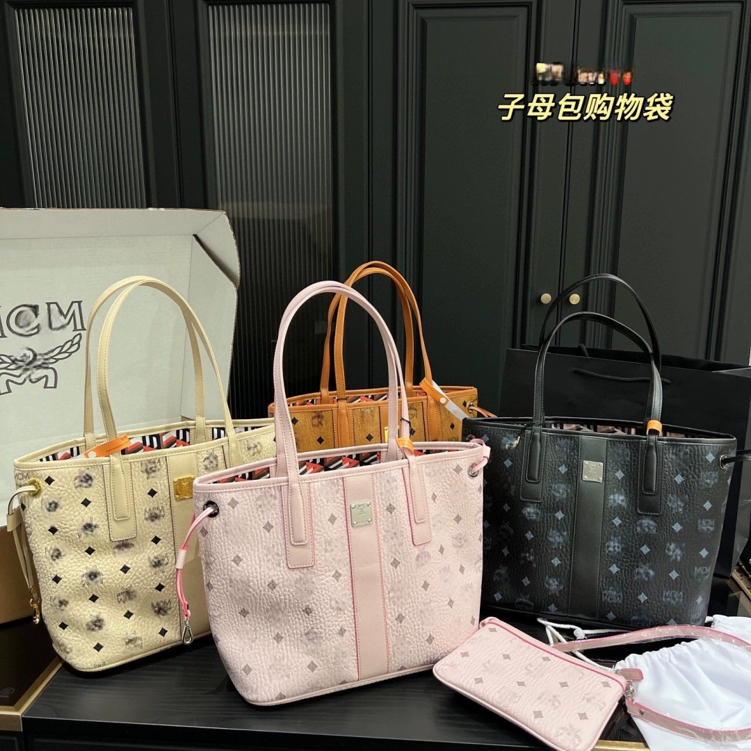 Quality capacious shopping bag, genuine leather