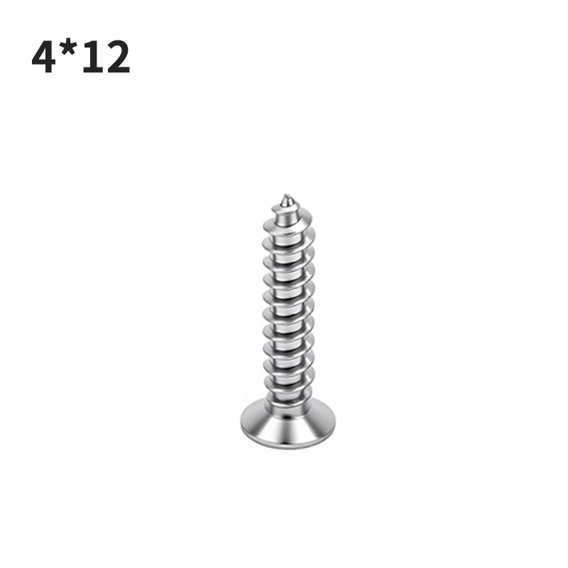 Jinrongda hardware endurecido Acero inoxidable 4*16 tornillo autorroscante de fundición de precisión tornillo de acero inoxidable tornillo de cabeza avellanada al por mayor